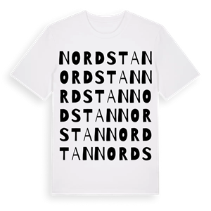 Nordstan ordlek t-shirt – ekologisk bomull t-shirt från PinShirt