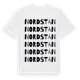 White t-shirt med Nordstan ordlek t-shirt