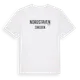 White t-shirt med Nordstaven i Sverige t-shirt