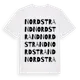 White t-shirt med Nordstrand ordlek t-shirt