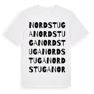 Nordstuga ordlek t-shirt – ekologisk bomull t-shirt från Pinshirt