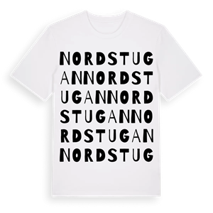 Nordstugan ordlek t-shirt – ekologisk bomull t-shirt från PinShirt
