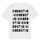 White t-shirt med Nordstugan ordlek t-shirt