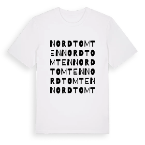 Nordtomten ordlek t-shirt – ekologisk bomull t-shirt från PinShirt