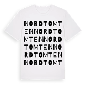 Nordtomten ordlek t-shirt – ekologisk bomull t-shirt från PinShirt