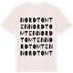 Vintage White t-shirt med Nordtomten ordlek t-shirt