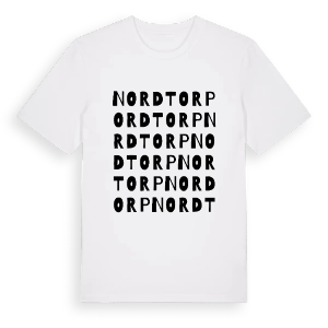 Nordtorp ordlek t-shirt – ekologisk bomull t-shirt från PinShirt