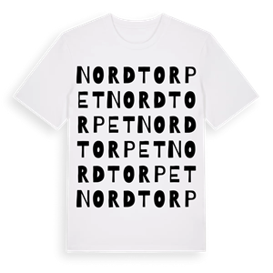 Nordtorpet ordlek t-shirt – ekologisk bomull t-shirt från Pinshirt