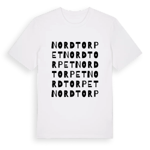 Nordtorpet ordlek t-shirt – ekologisk bomull t-shirt från PinShirt