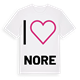 Jag älskar Nore t-shirt stort tryck