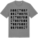 Mid Heather Gray t-shirt med Noretorp ordlek t-shirt