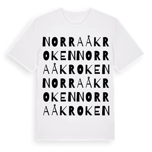 Norra Åkroken ordlek t-shirt – ekologisk bomull t-shirt från Pinshirt