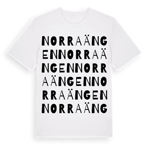 Norra ängen ordlek t-shirt – ekologisk bomull t-shirt från Pinshirt