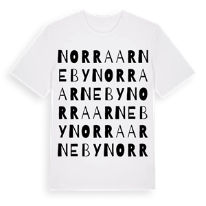 Norra Arneby ordlek t-shirt – ekologisk bomull t-shirt från PinShirt