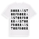 Norra Åstorp ordlek t-shirt