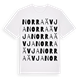 White t-shirt med Norra Ävja ordlek t-shirt