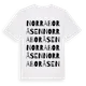 White t-shirt med Norra Boråsen ordlek t-shirt