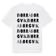 White t-shirt med Norra Borgvik ordlek t-shirt