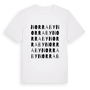 Norra By ordlek t-shirt – ekologisk bomull t-shirt från PinShirt