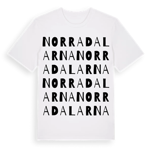 Norra Dalarna ordlek t-shirt – ekologisk bomull t-shirt från PinShirt