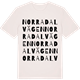 Vintage White t-shirt med Norra Dalvägen ordlek t-shirt