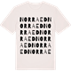 Vintage White t-shirt med Norra Ed ordlek t-shirt