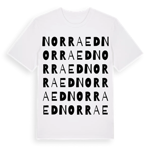 Norra Ed ordlek t-shirt – ekologisk bomull t-shirt från PinShirt