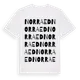 White t-shirt med Norra Ed ordlek t-shirt