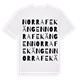White t-shirt med Norra Fekängen ordlek t-shirt