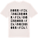 Vintage White t-shirt med Norra Fekängen ordlek t-shirt