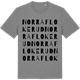 Mid Heather Gray t-shirt med Norra Flokerud ordlek t-shirt