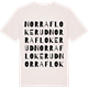 Vintage White t-shirt med Norra Flokerud ordlek t-shirt