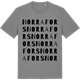 Mid Heather Gray t-shirt med Norra Fors ordlek t-shirt
