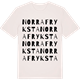 Vintage White t-shirt med Norra Fryksta ordlek t-shirt
