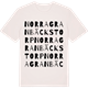 Vintage White t-shirt med Norra Granbäckstorp ordlek t-shirt