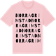 Pink Cotton t-shirt med Norra Grimstad ordlek t-shirt