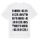 White t-shirt med Norra Gunnerudstorp ordlek t-shirt