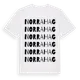 White t-shirt med Norra Hag ordlek t-shirt