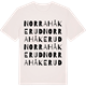 Vintage White t-shirt med Norra Håkerud ordlek t-shirt