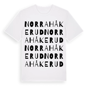 Norra Håkerud ordlek t-shirt – ekologisk bomull t-shirt från PinShirt