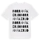 White t-shirt med Norra Håkerud ordlek t-shirt