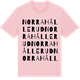 Pink Cotton t-shirt med Norra Hållerud ordlek t-shirt