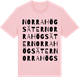 Pink Cotton t-shirt med Norra Högsäter ordlek t-shirt