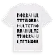 White t-shirt med Norra Hultet ordlek t-shirt