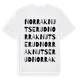 White t-shirt med Norra Knutserud ordlek t-shirt