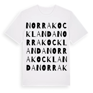 Norra Kocklanda ordlek t-shirt – ekologisk bomull t-shirt från Pinshirt