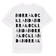 Norra Kocklanda ordlek t-shirt