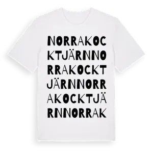 Norra Kocktjärn ordlek t-shirt – ekologisk bomull t-shirt från Pinshirt
