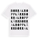 Norra Kroppkärr ordlek t-shirt
