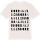 Vintage White t-shirt med Norra Kullen ordlek t-shirt